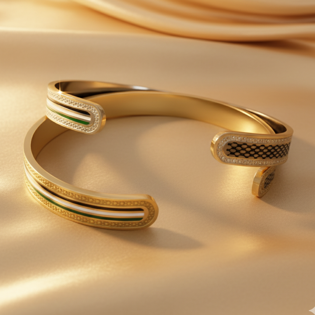 Qamar Palestine Heritage Cuff