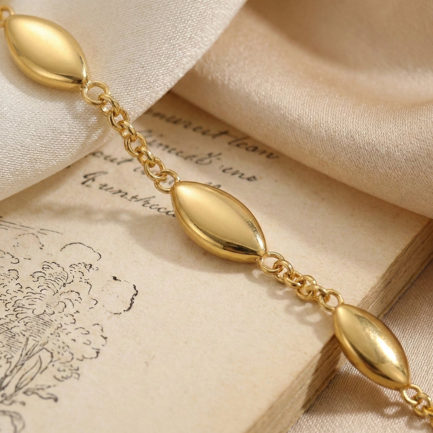 Layered Black & White Stone Bracelet