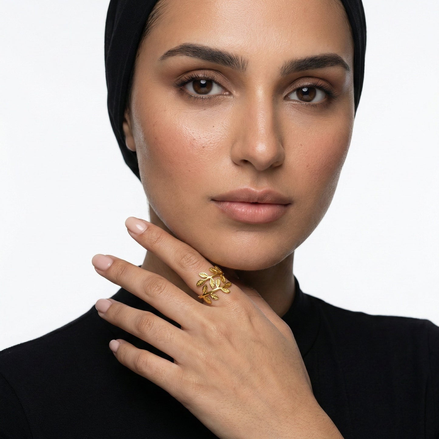 Qamar Palestine Olive Leaf Ring