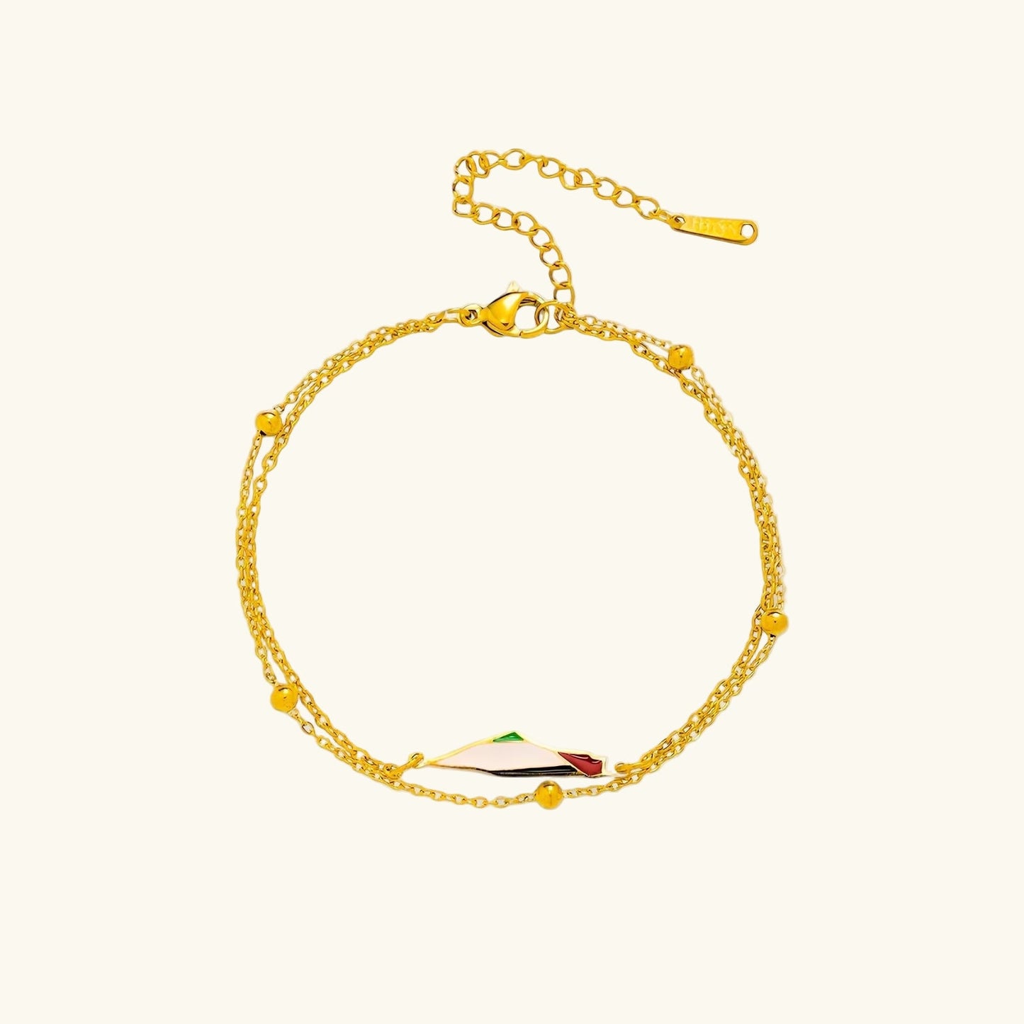 Qamar Palestine Map Bracelet