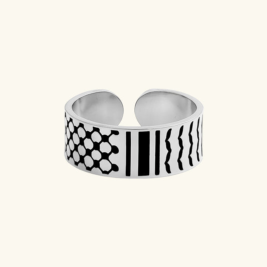 Qamar Keffiyeh Ring